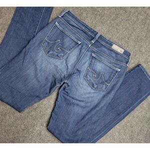 AG Adriano Goldschmied Jeans Womens 27R Blue Denim The Stilt Cigarette Faded